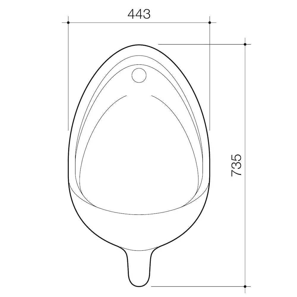 Torres Back Inlet Urinal
