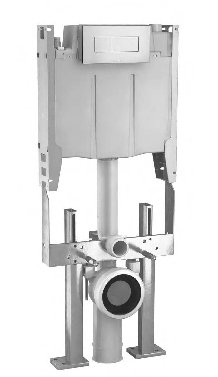 Invisi Series II® cistern + bracket - Undercounter - WH Pans - Dual Flush
