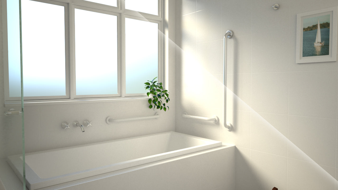 Home Collection Grab Rail 900 Straight White