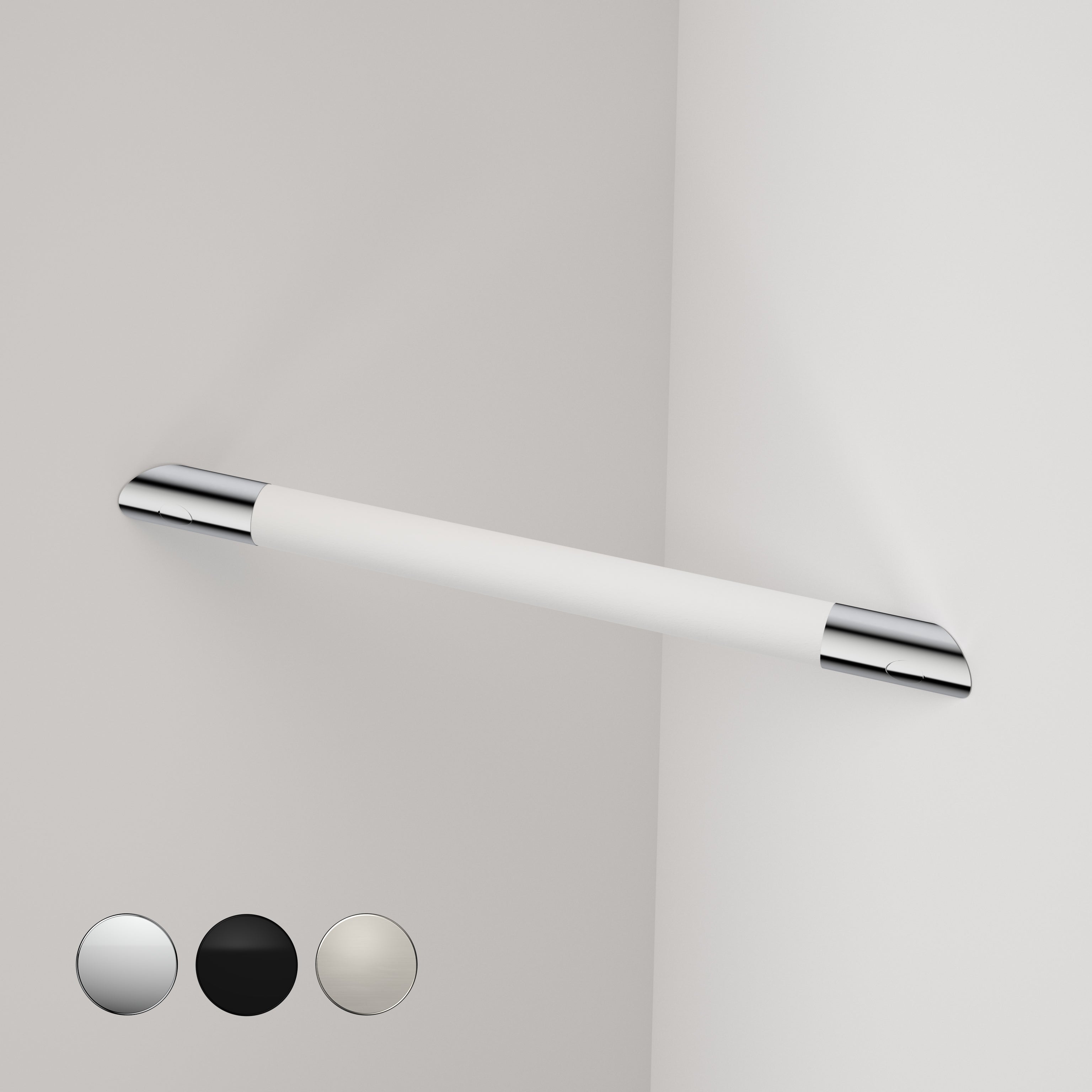 Opal Support Corner Shower Rail - Chrome