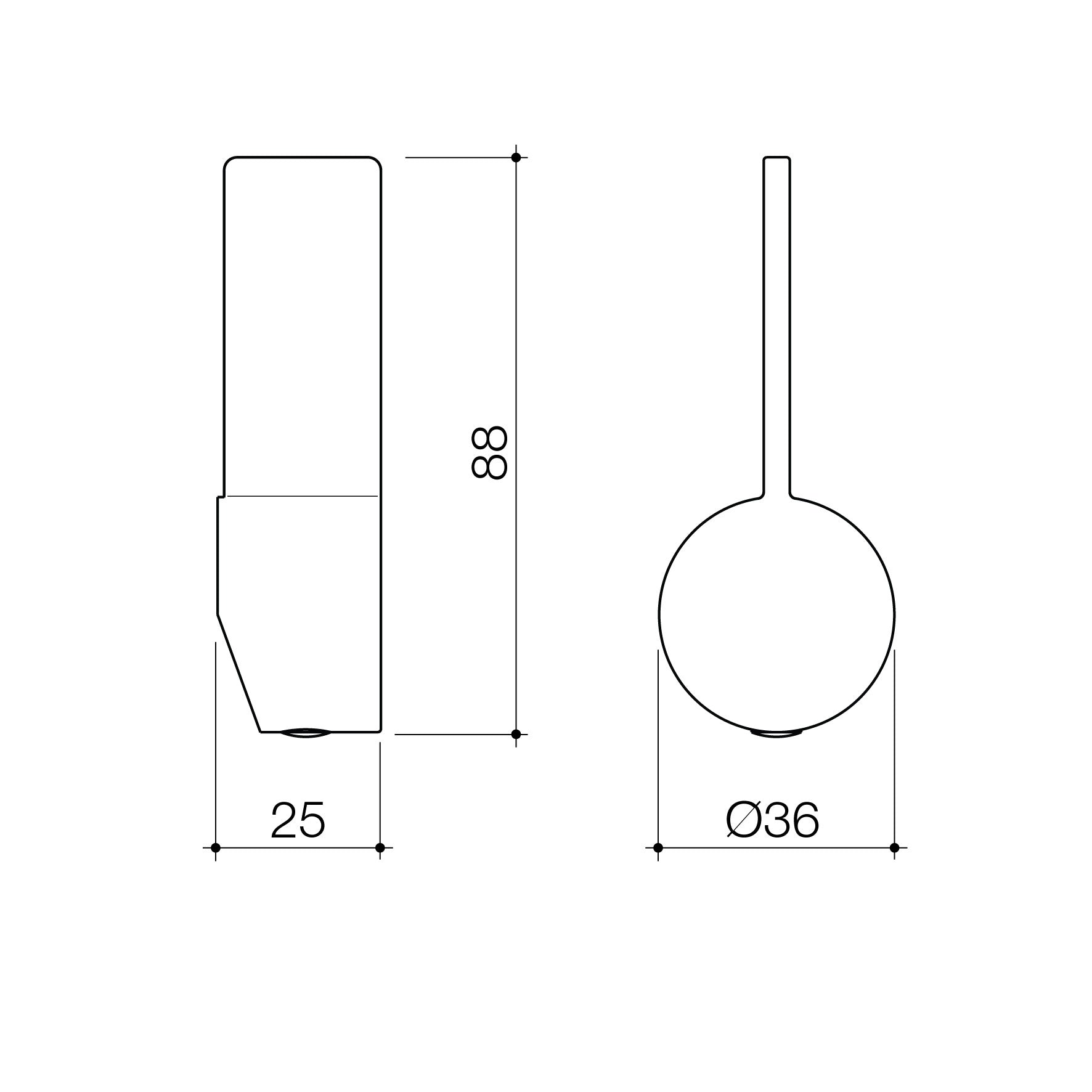 Urbane II Sink Mixer Handle - Brushed Brass