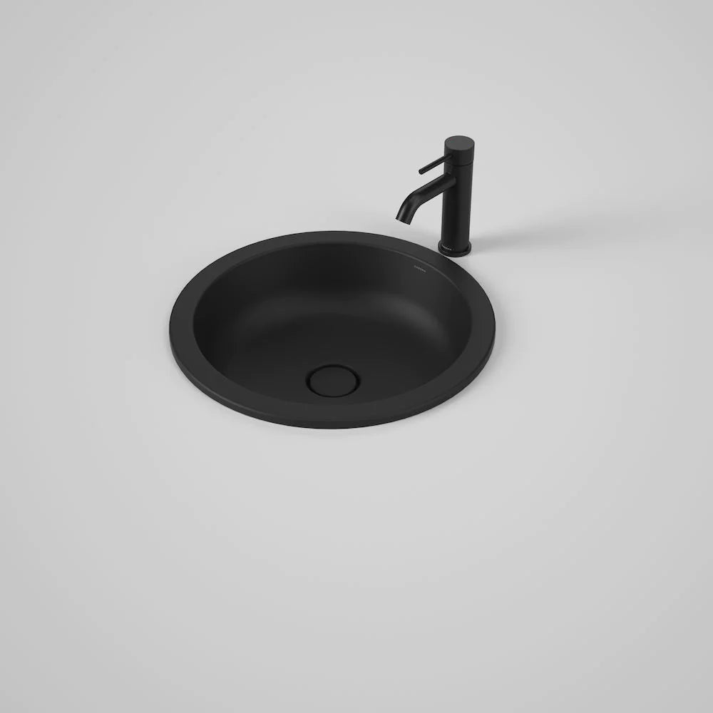 Liano II 440mm Round Under/Over Counter Basin – Matte Black