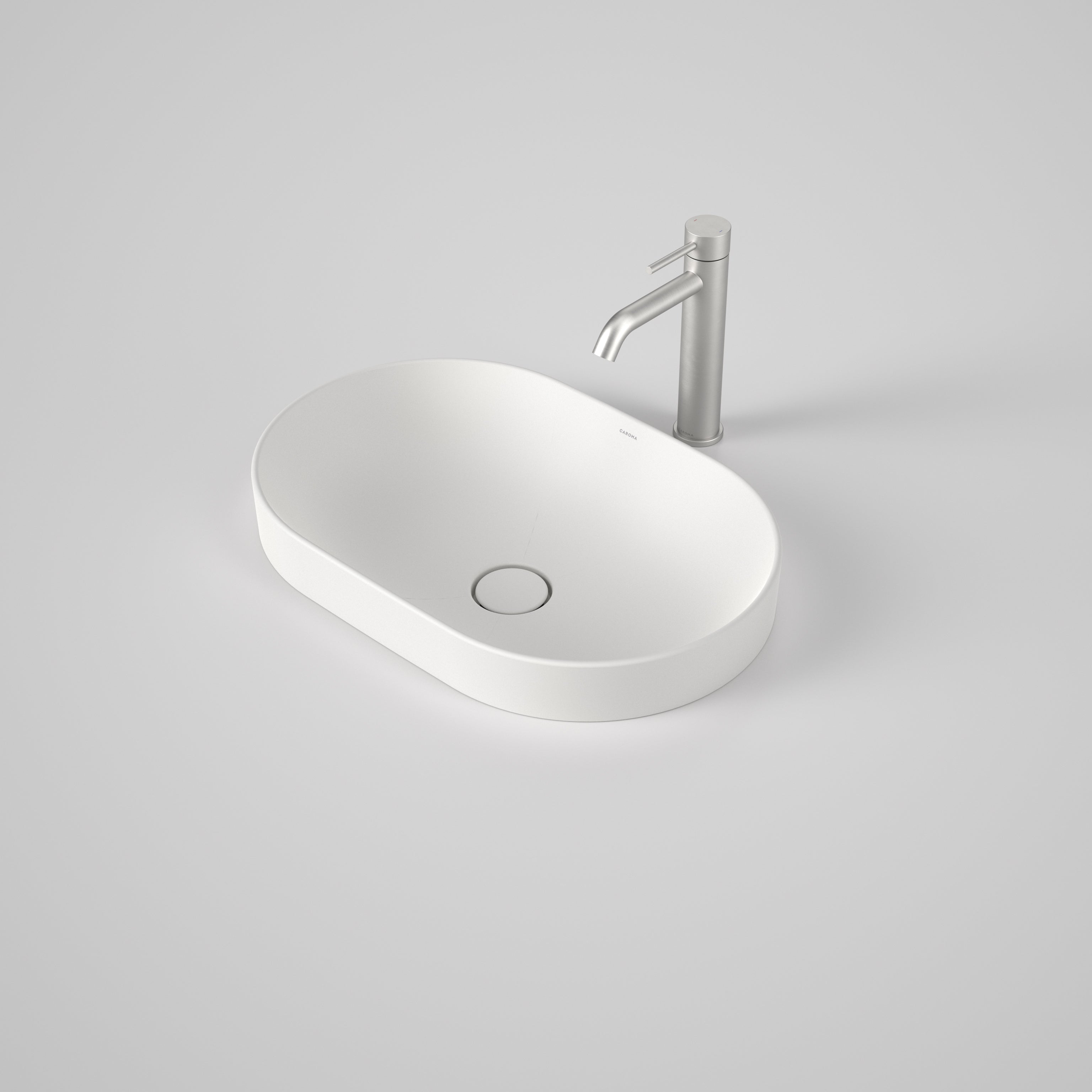 Liano II 530mm Pill Inset Basin – White
