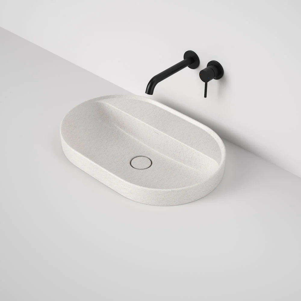 Liano II 600mm Pill Inset Basin with Tap Landing (0 Tap Hole) – Matte Speckled