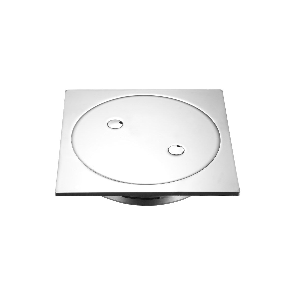Clear Out Floor Grate Square - Brass, 100mm