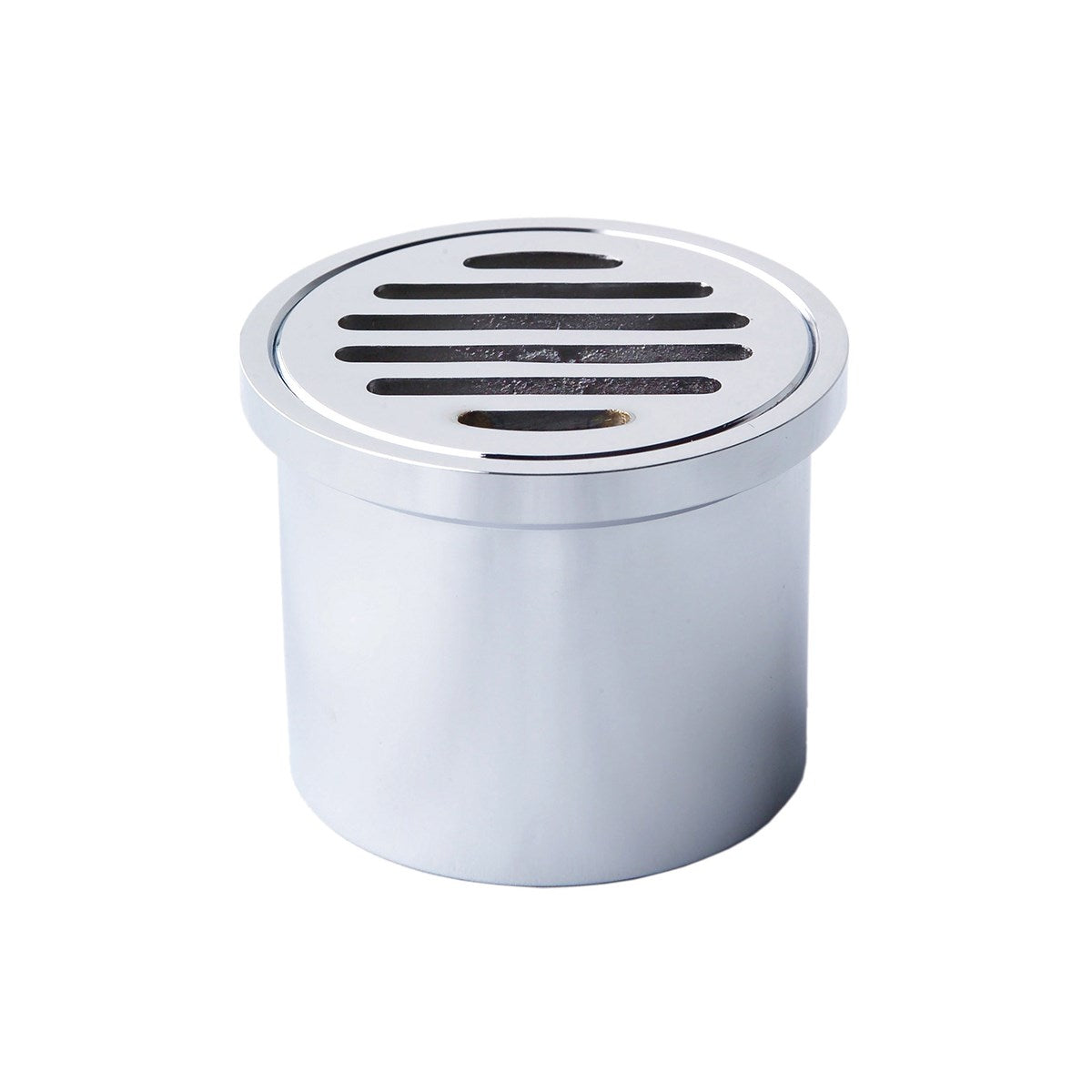 Leak Control Floor Grate Round - Brass, 80mm