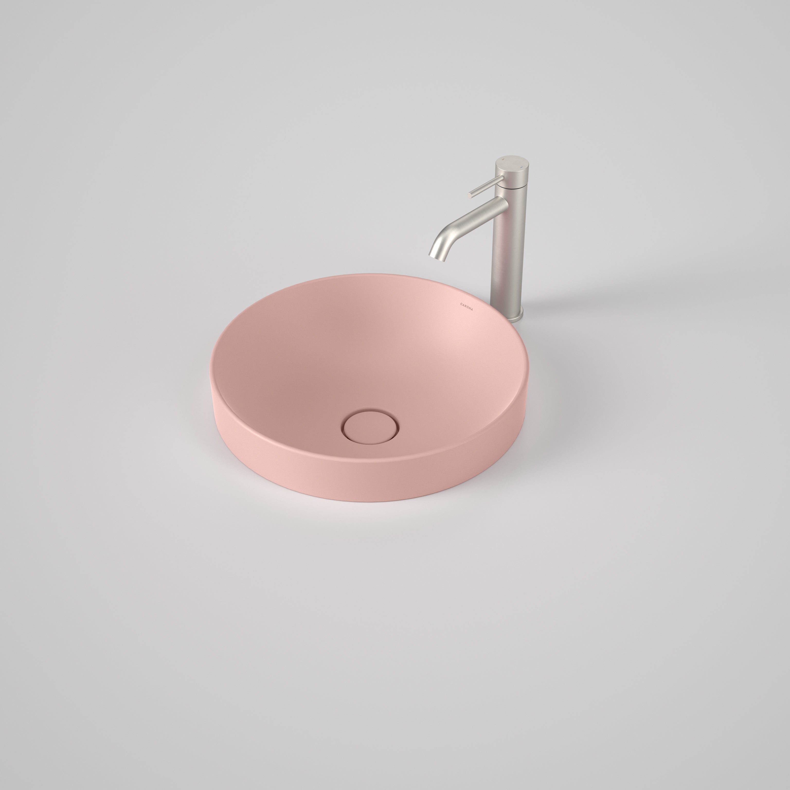 Liano II 400mm Round Inset Basin – Matte Pink (Special Order)