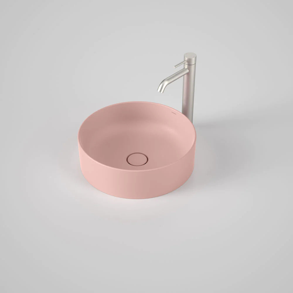 Liano II 400mm Round Above Counter Basin – Matte Pink