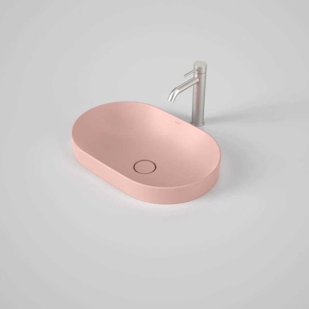 Liano II 530mm Pill Inset Basin – Matte Pink