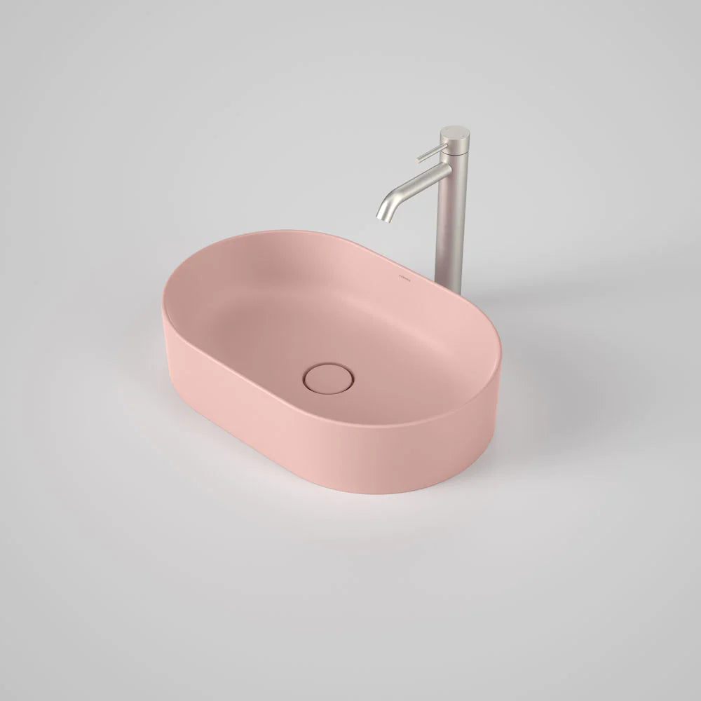 Liano II 530mm Pill Above Counter Basin – Matte Pink