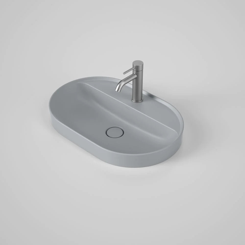 Liano II 600mm Pill Inset Basin with Tap Landing (1 Tap Hole) – Matte Grey