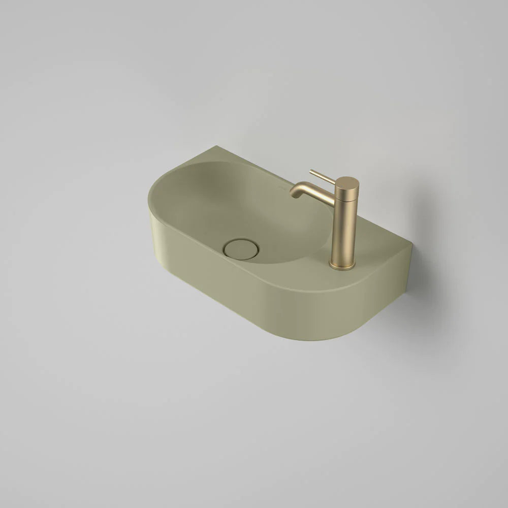 Liano II Hand Wall Basin (1 Tap Hole) – Matte Green
