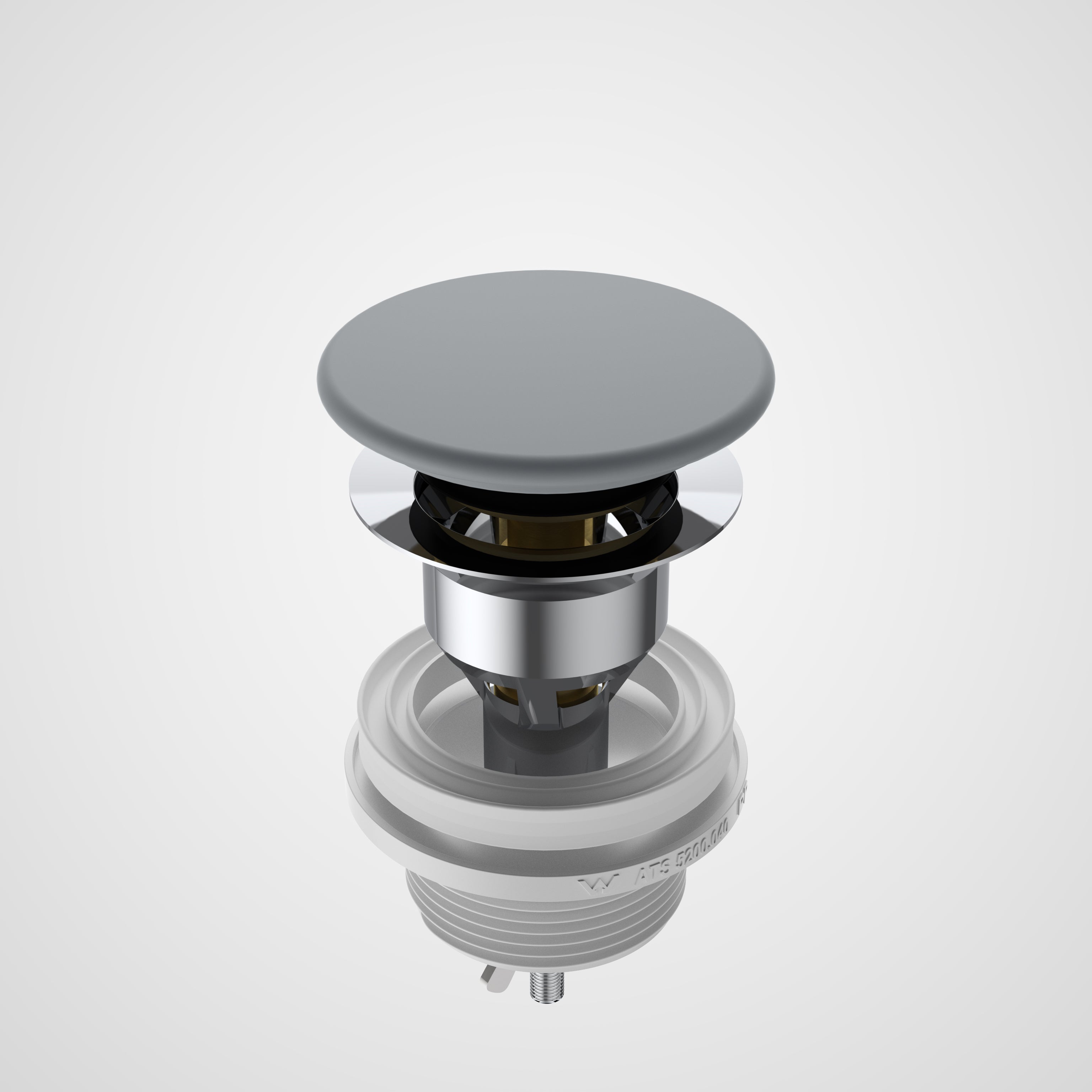 Liano II Ceramic Pop-Up Waste – Matte Grey