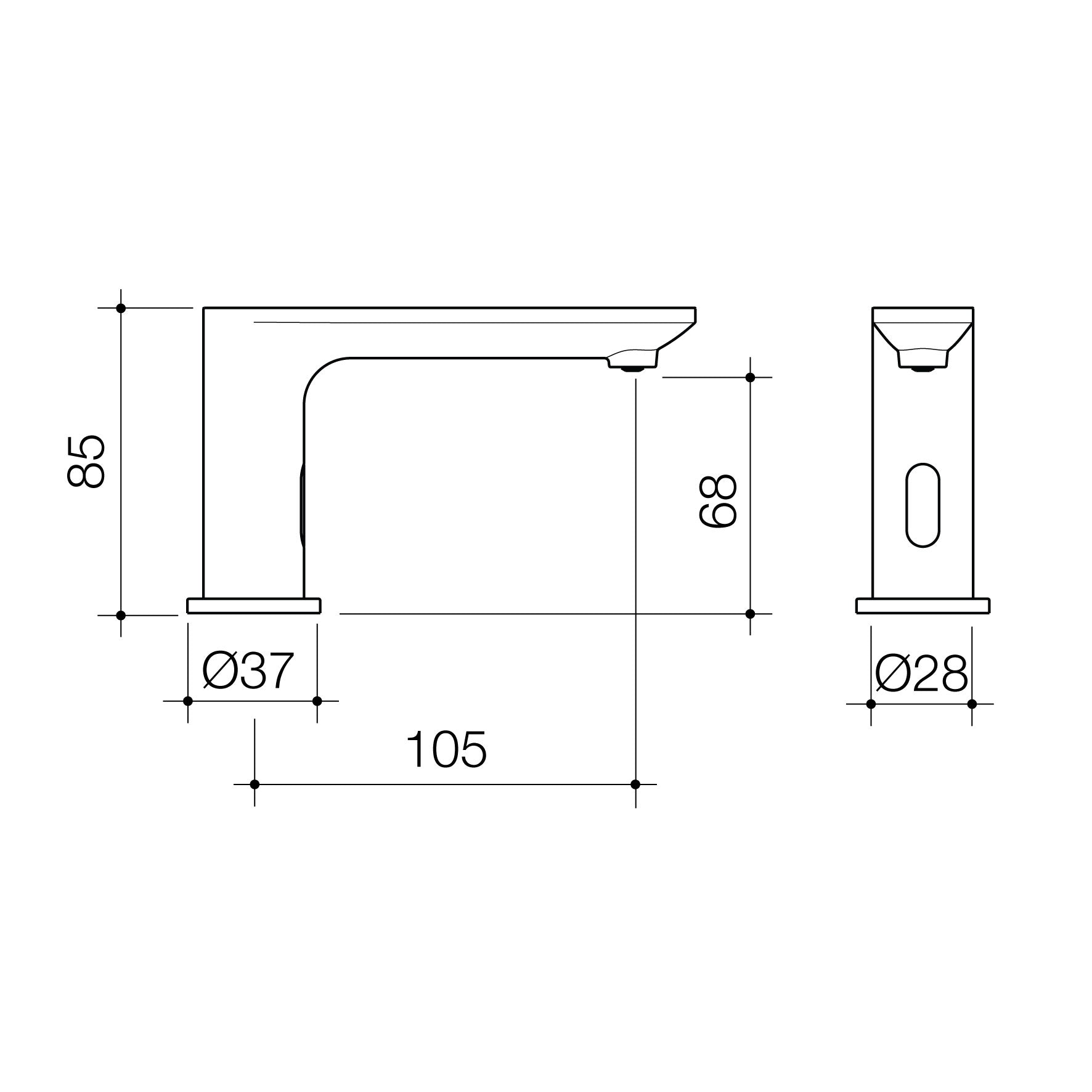 Urbane II – Sensor Hob Mounted Soap Dispenser – Gunmetal