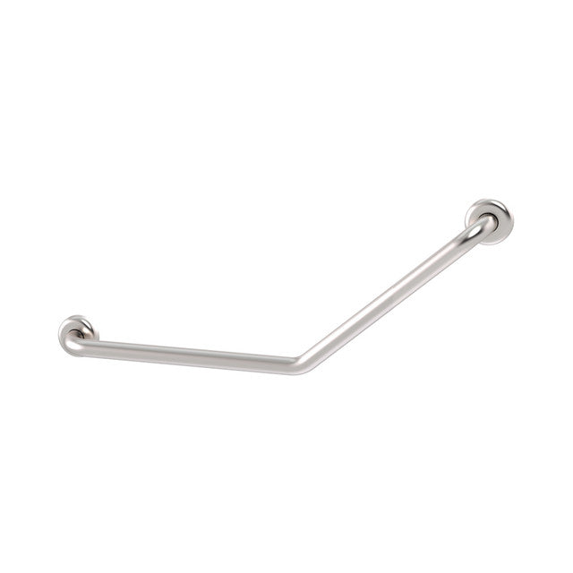 Clam® Flange 40° Accessible Grab Rail 450mm x 450mm Brushed Stainless