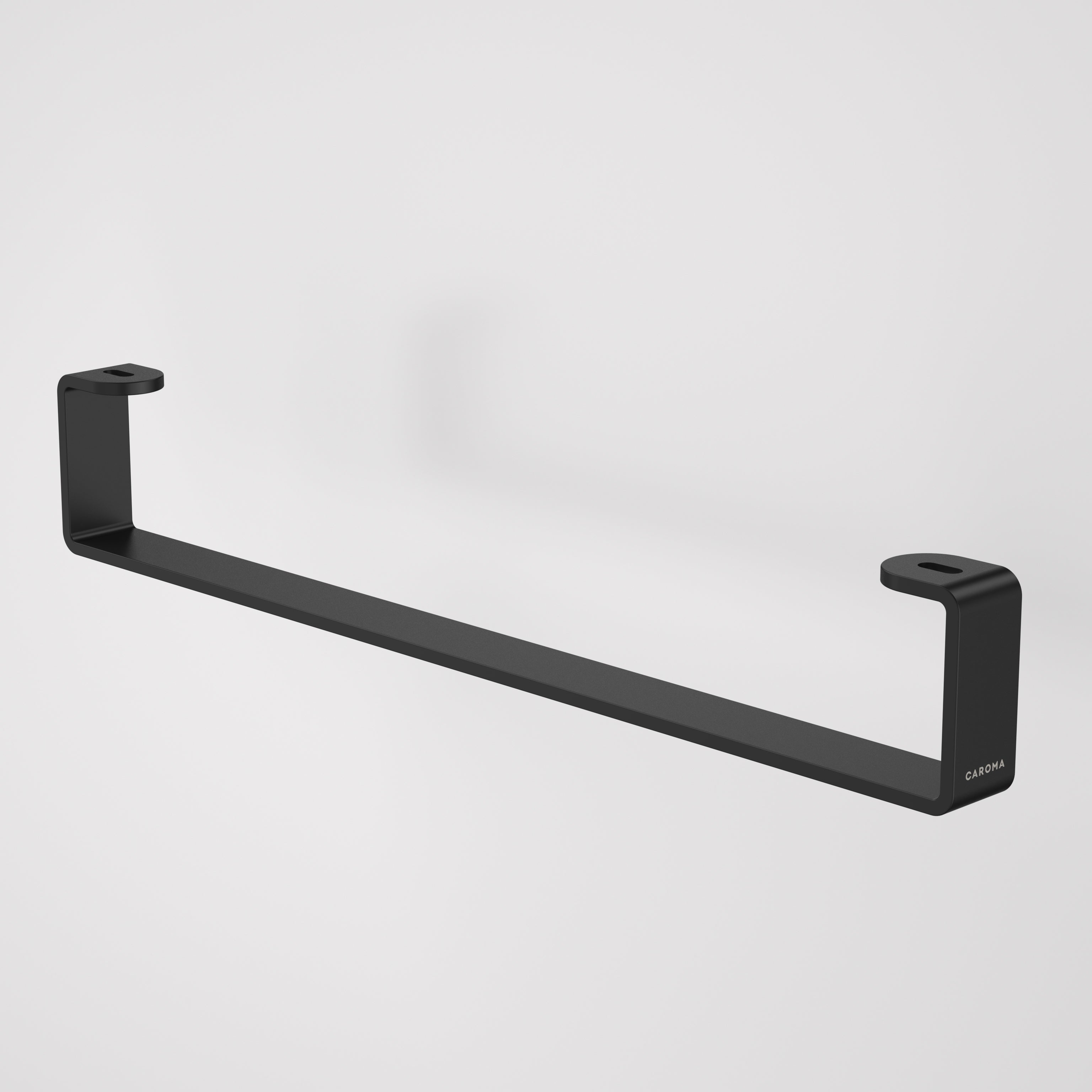 Urbane II Hand Wall Basin Integrated Rail - Matte Black