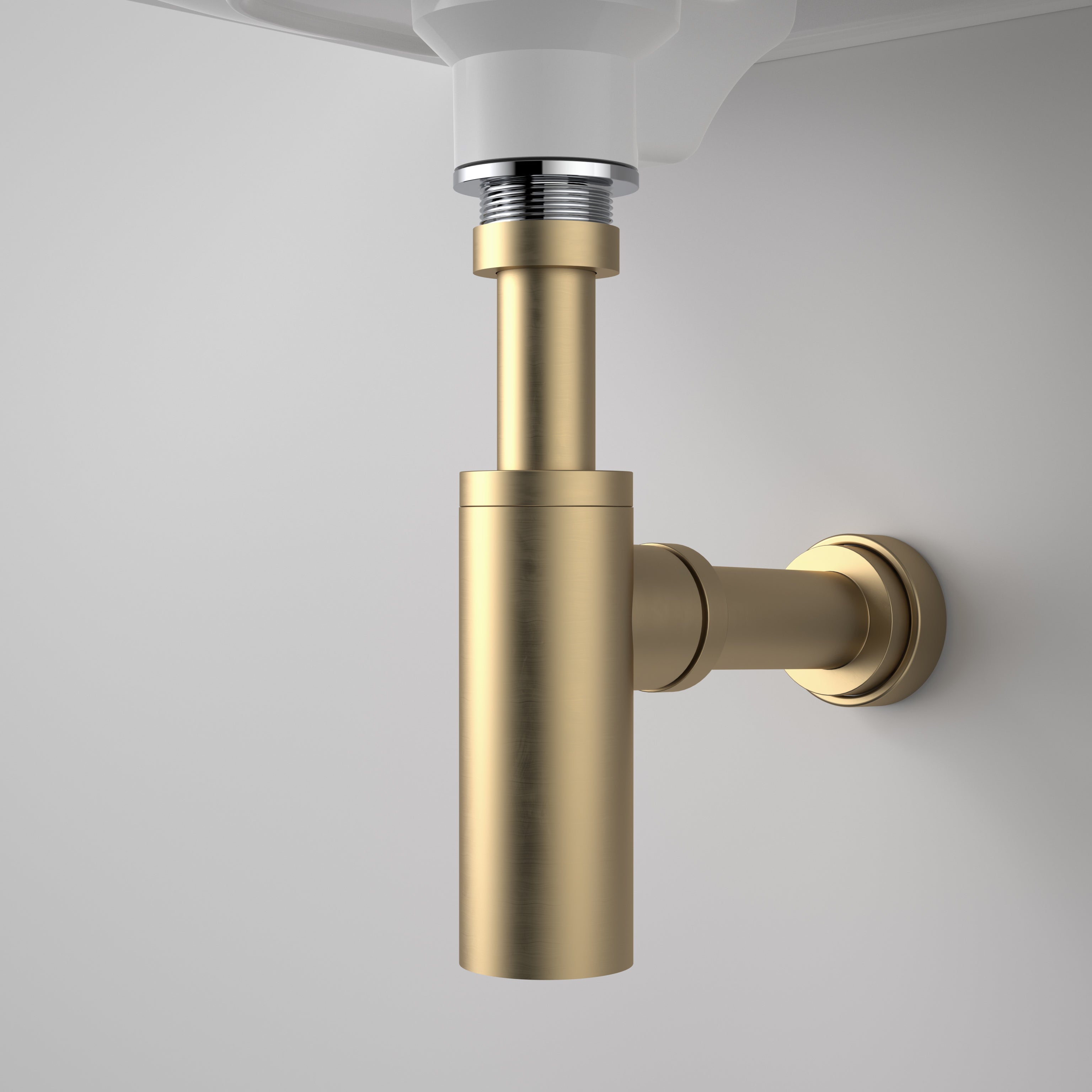 Caroma Urbane II 40mm Bottle Trap - Brushed Brass