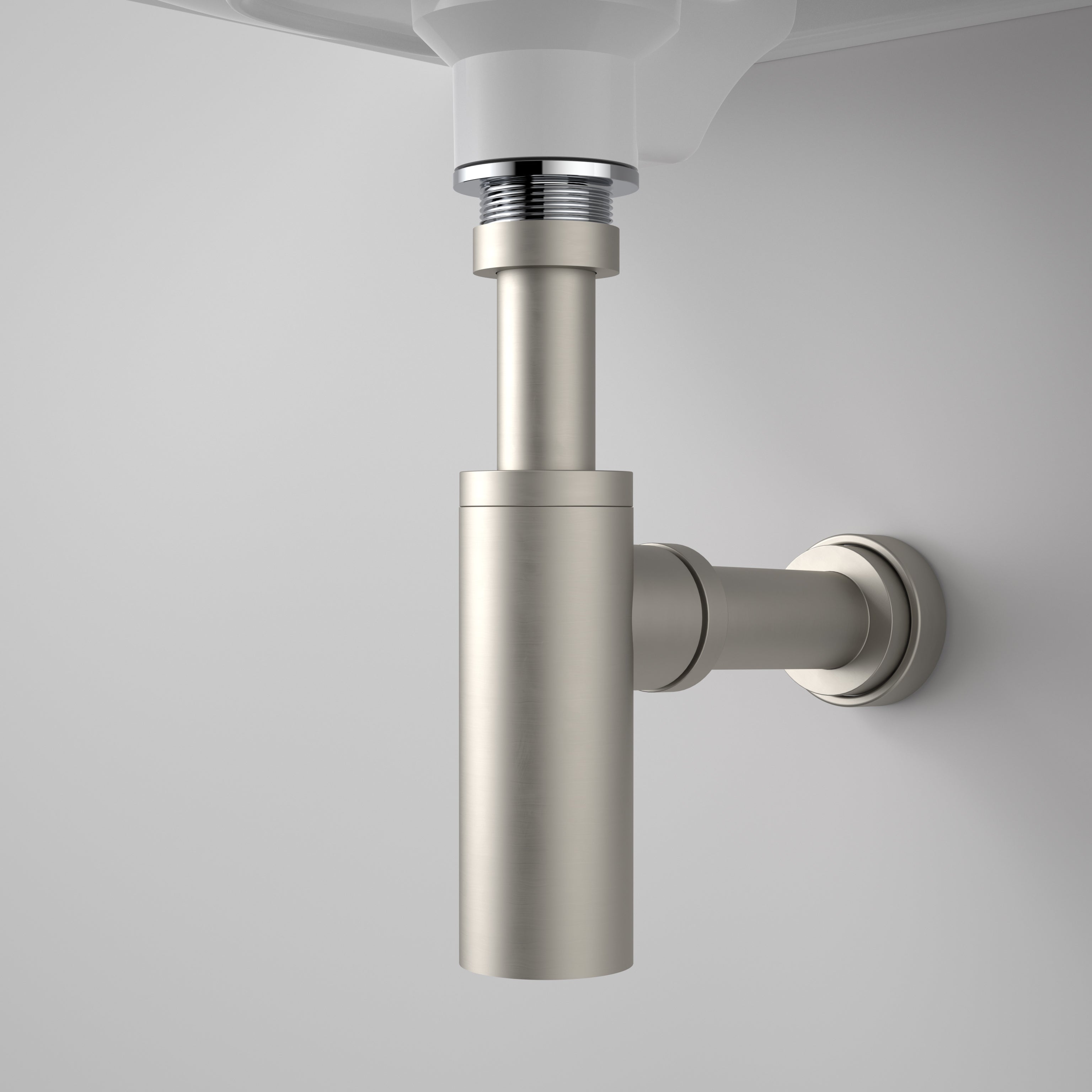 Caroma Urbane II 40mm Bottle Trap - Brushed Nickel