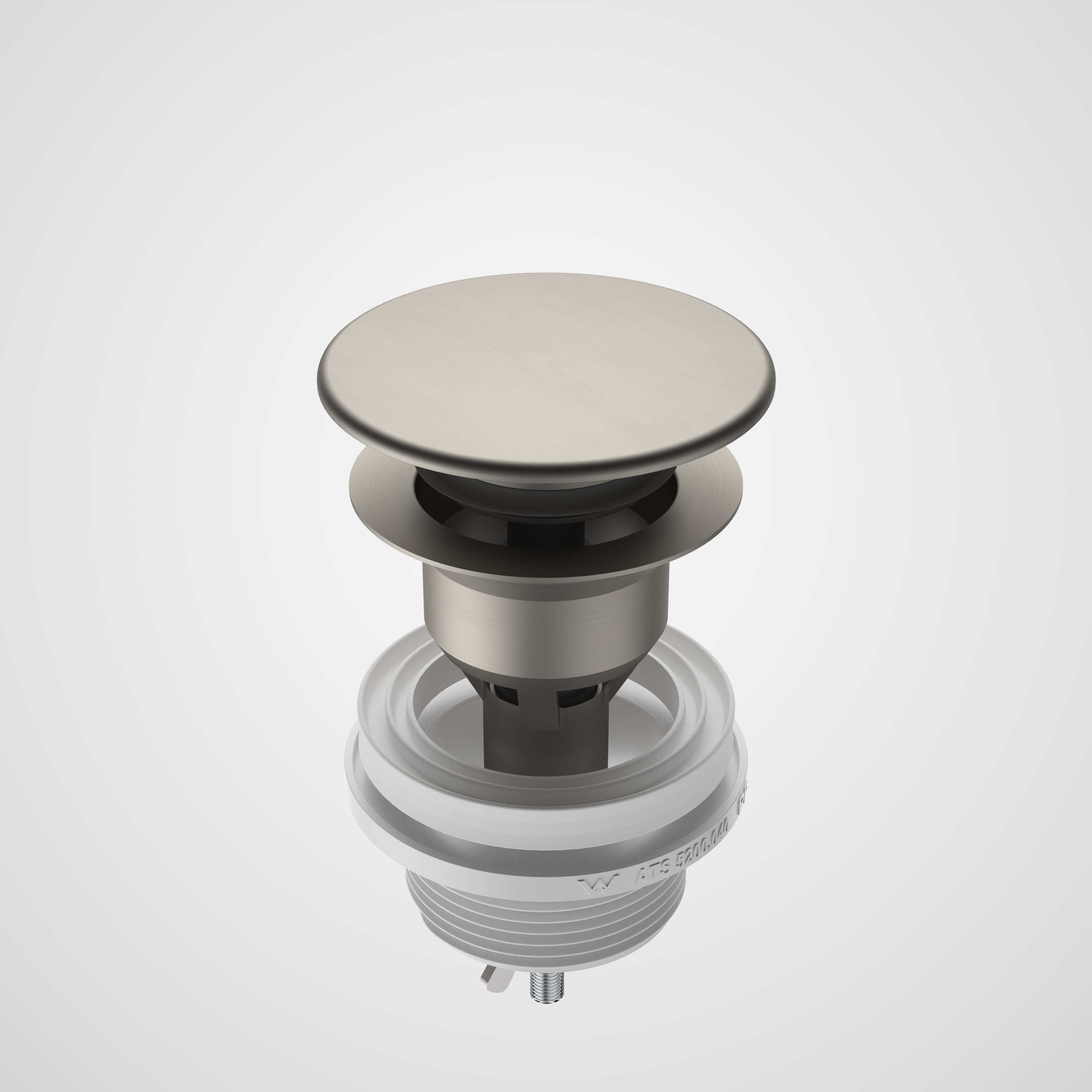 Urbane II Basin Dome Pop-Up Plug & Waste - Brushed Nickel