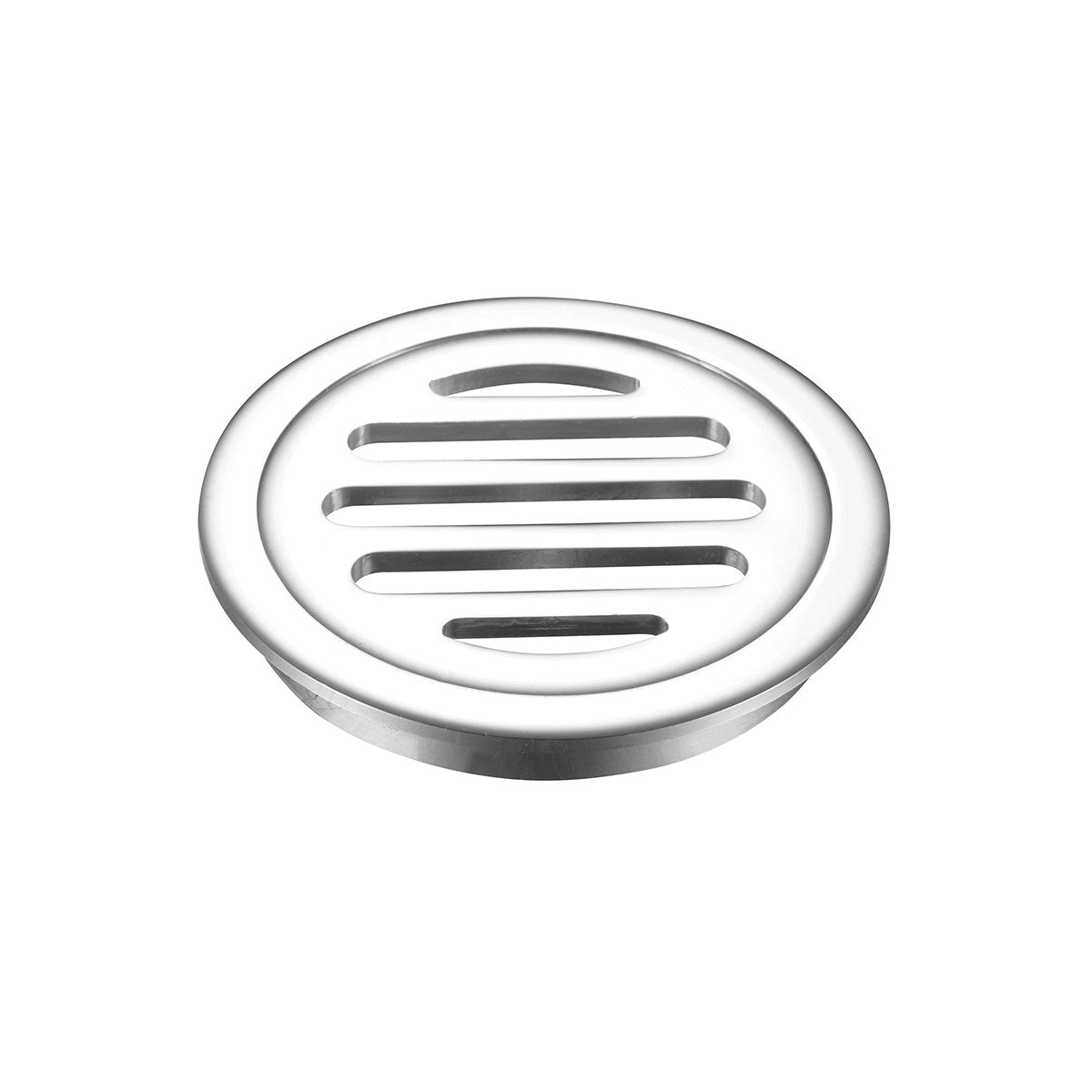 Trapscrew Floor Grate Round - Brass, Short Tail, 80mm and 100mm