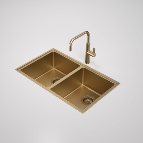 Urbane II Double Bowl Sink - Brushed Brass