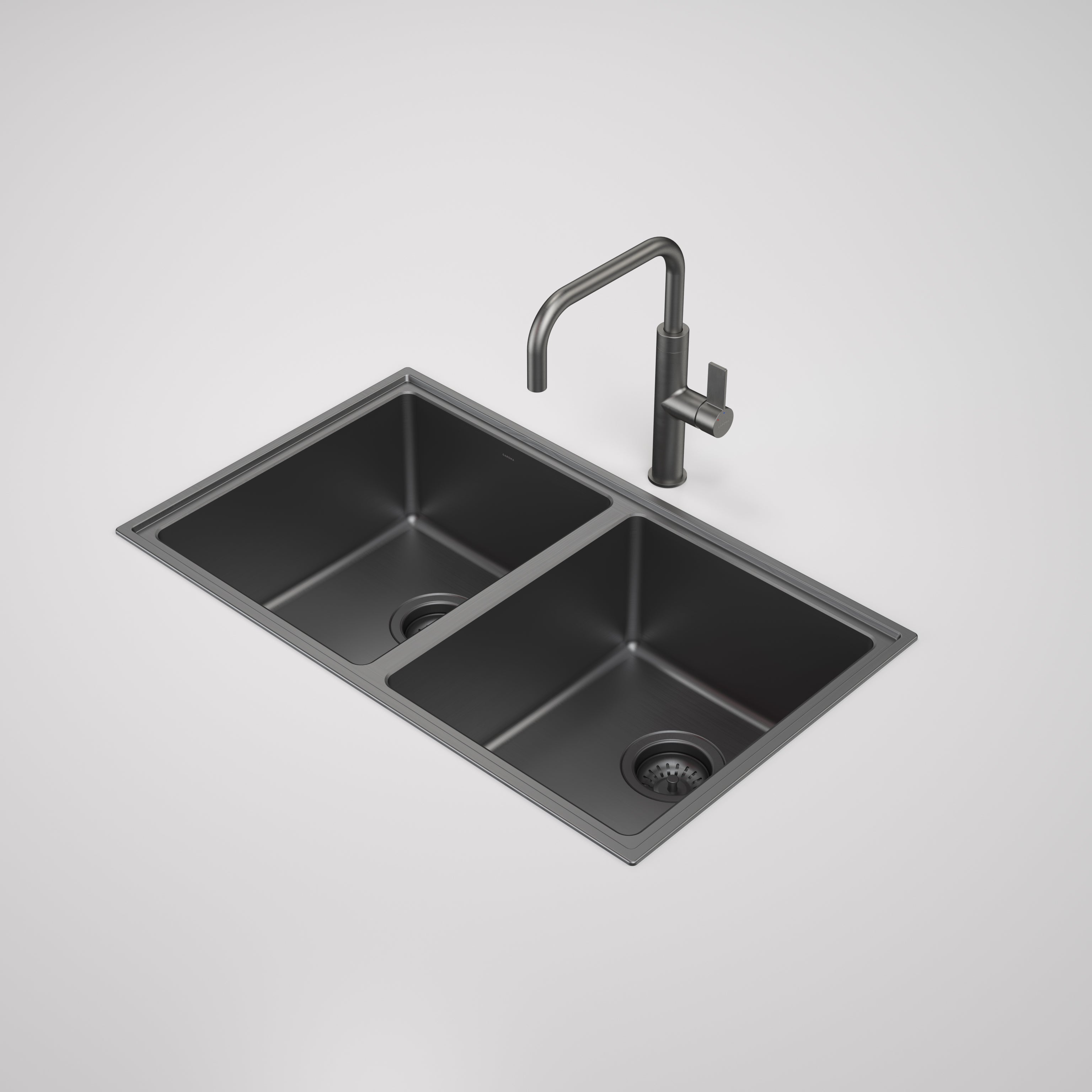 Urbane II Double Bowl Sink - Gunmetal