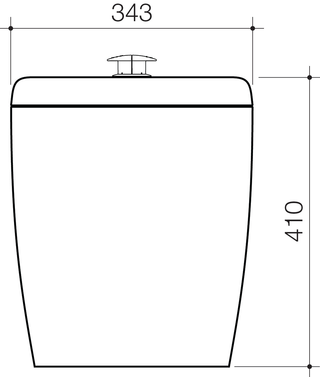 Caravelle Support CC 4.5/3L Cistern