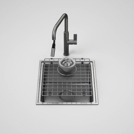 Urbane II Single Bowl Sink with Urbane II - Pull Out Sink Mixer - Gunmetal