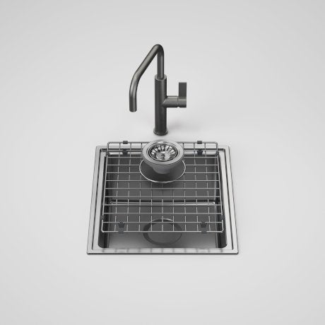 Urbane II Single Bowl Sink with Urbane II - Sink Mixer - Gunmetal