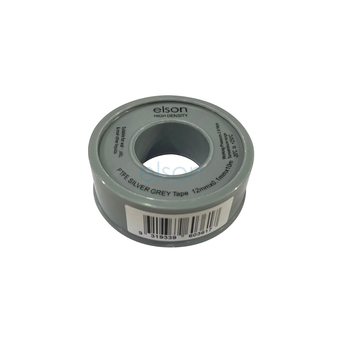 PTFE TAPE SILVER GREY WATER & GAS 12mmx0.1mmx10m