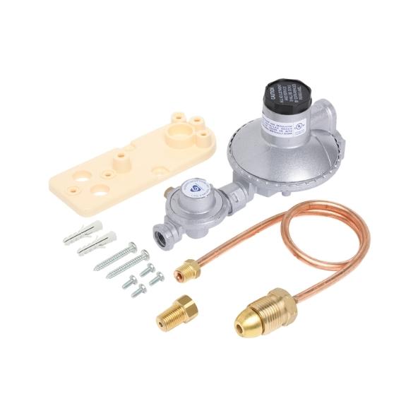 Single Cylinder Lpg Installation Kit 500 Mj Regulator with Bracket + 1 Copper Pigtail + Adaptor