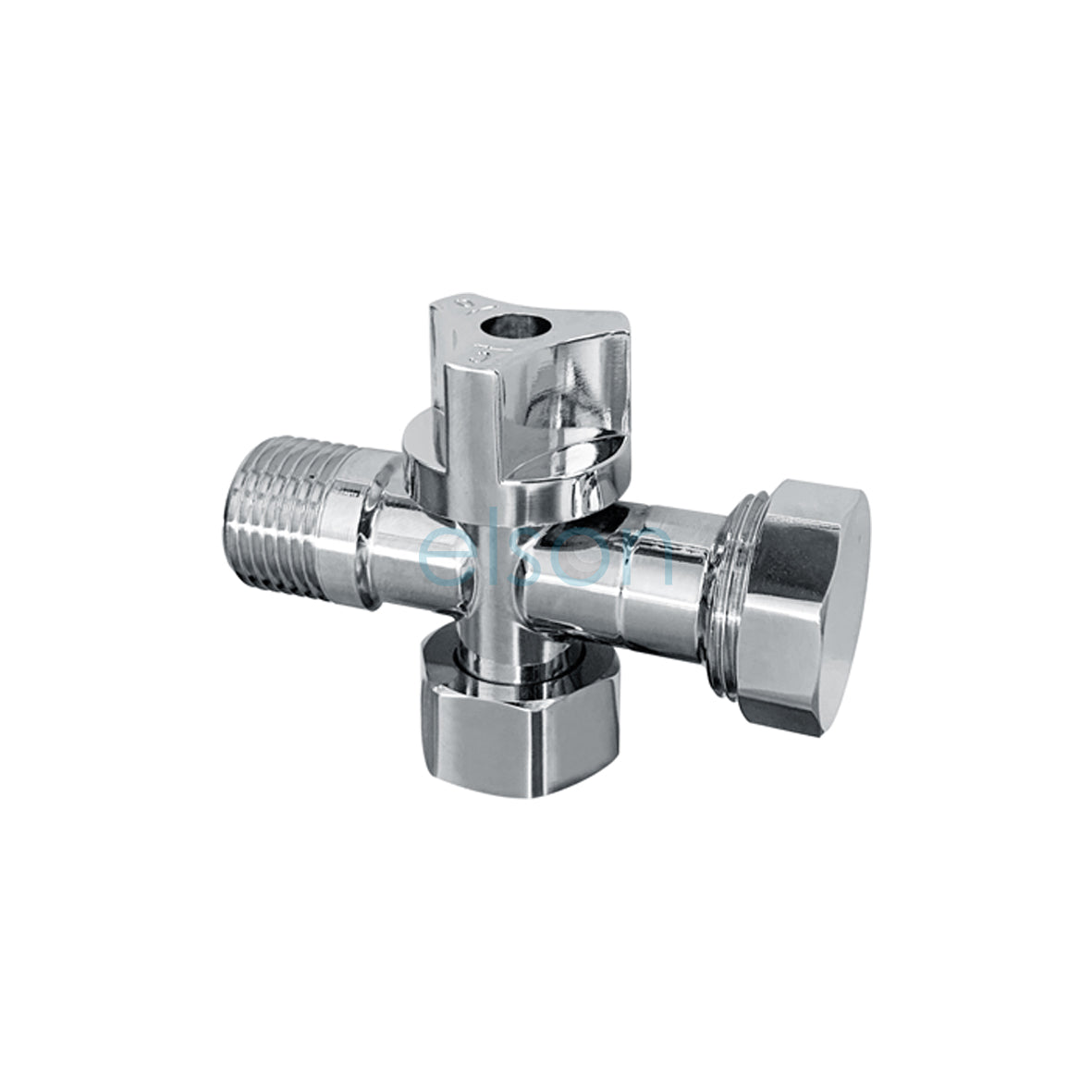 DUAL ISOLATION STOP 1/4 TURN W/NRV 1/2″ & 3/4″ CHROME LOOSE NUT