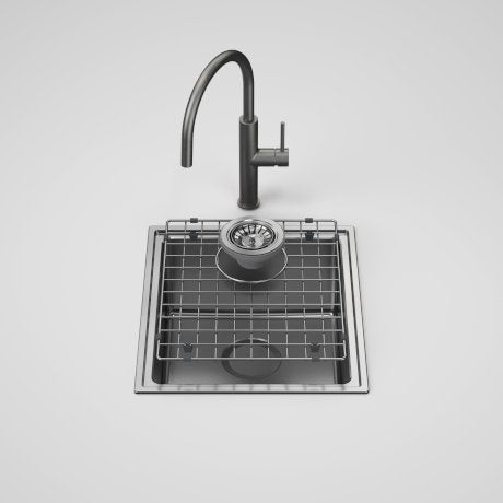 Urbane II Single Bowl Sink with Liano II Sink Mixer - Gunmetal