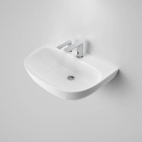 Care 600 Wall Basin SDLH with Urbane II Sensor Outlet & Soap Dispenser