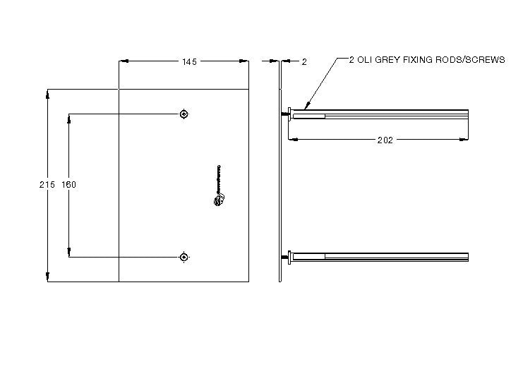 SS Anti-Vandal Inwall OLI Cistern Service Access Plate