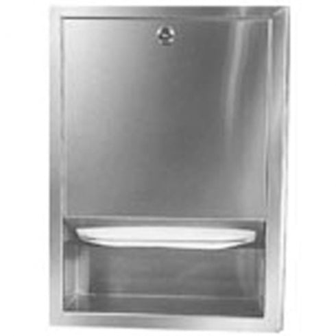 Retro Series Semi Recessed Paper Towel Dispenser Stainless steel