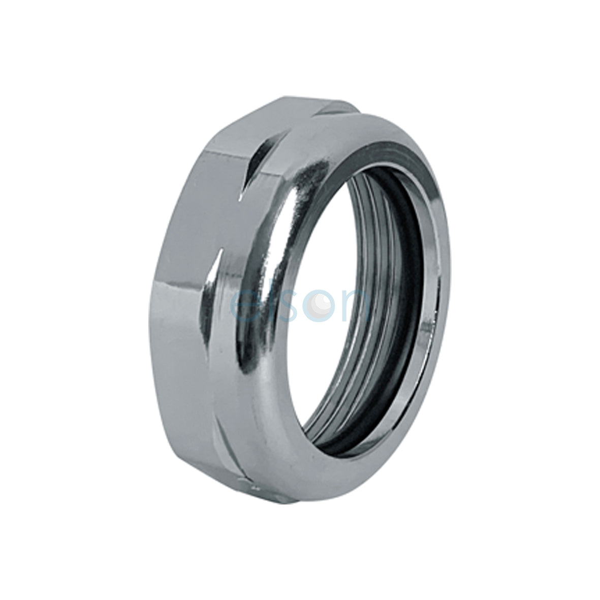 TRAP NUT CHROME & O RING 40mm