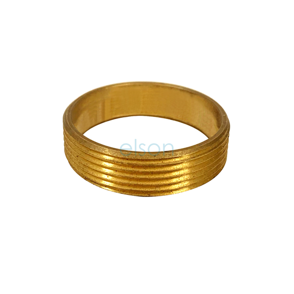 A gold-colored brass ring designed for use as a trap capillary ruff.