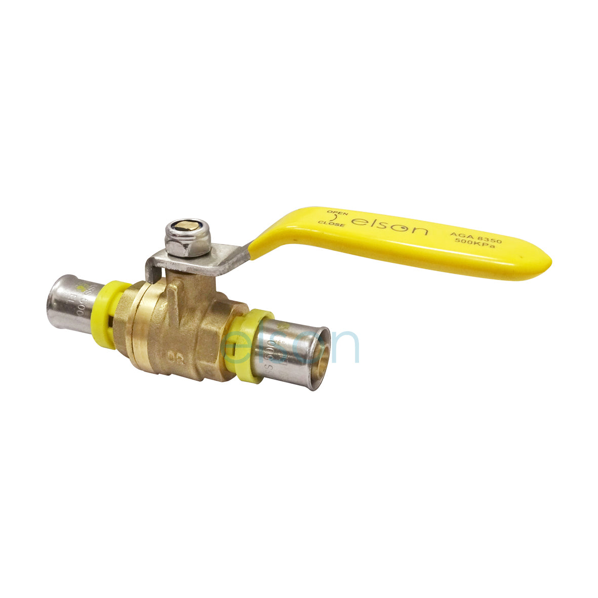 BUSHPEX CRIMP GAS BALL VALVE DR BRASS L/H 16mm 72980