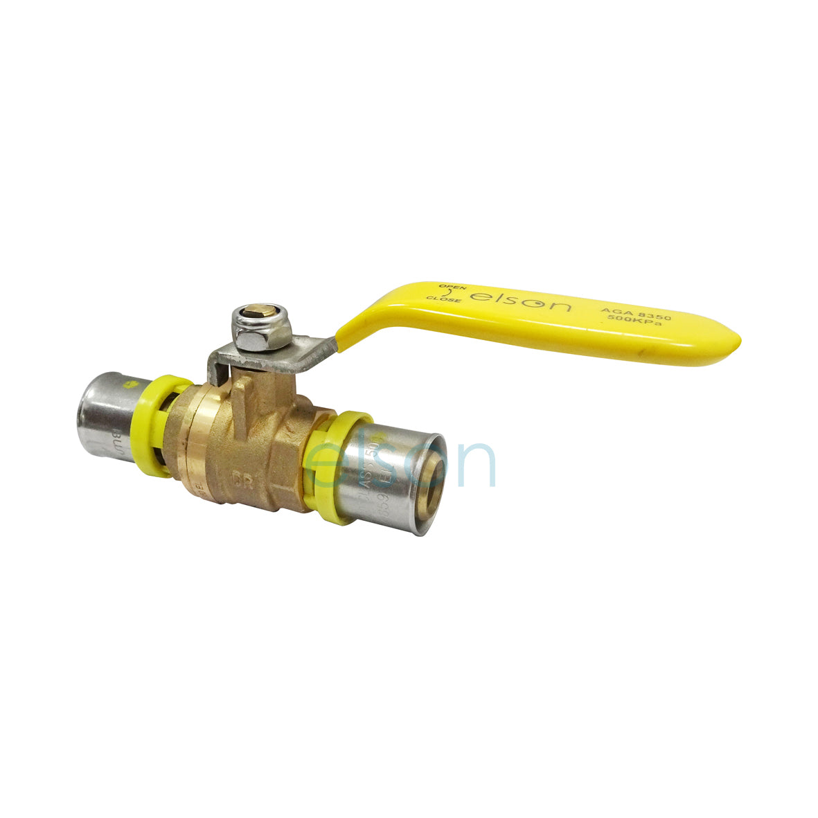 BUSHPEX CRIMP GAS BALL VALVE DR BRASS L/H 20mm 72982