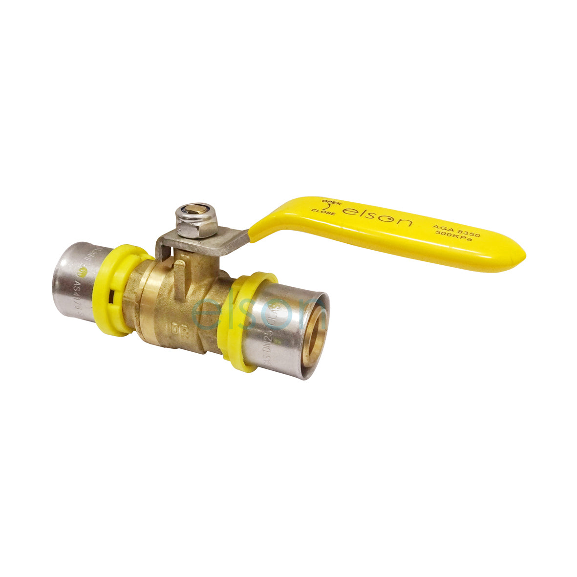 BUSHPEX CRIMP GAS BALL VALVE DR BRASS L/H 25mm 72984