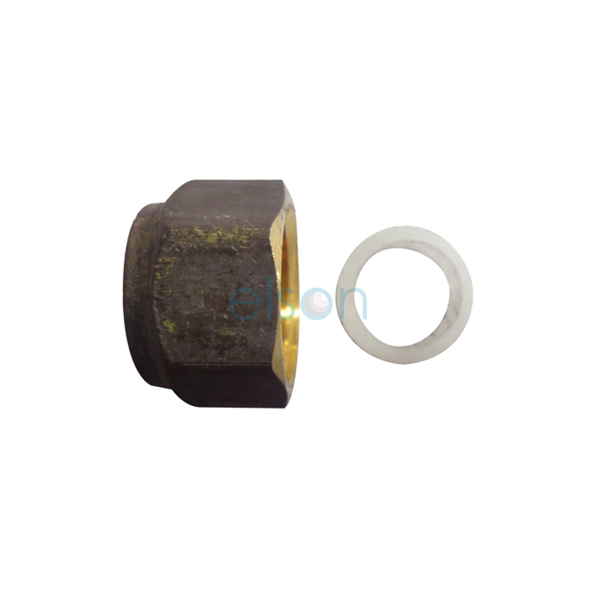 KINCO NUT & N/OLIVE SET 15mm BRASS