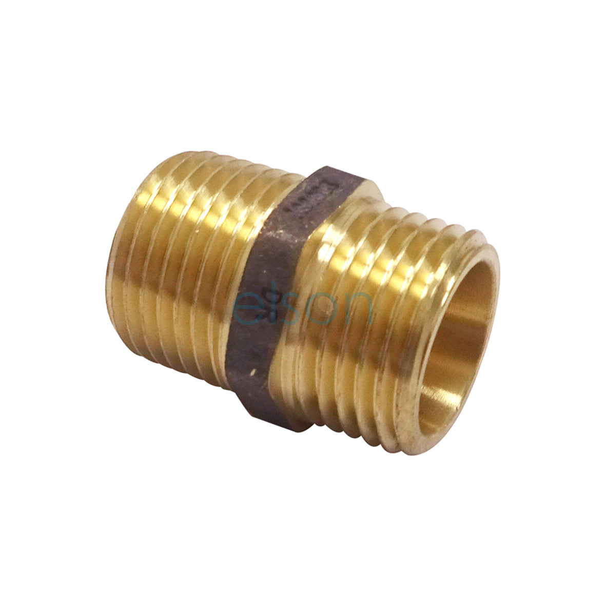 NIPPLE HEX R1/2XG1/2B(15mmMI) BRS 24 CONE SEAL