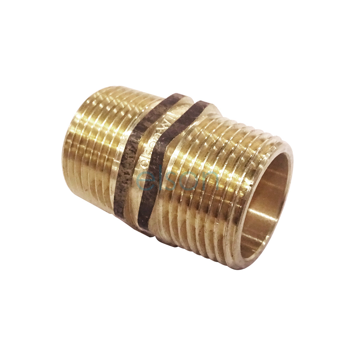 NIPPLE D/HEX R3/4(20mmMI) BRS TAPERED THREAD SEAL
