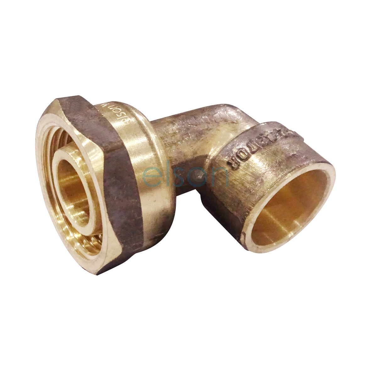 CON BENT TAP #63 15mm ODx15mm NUT