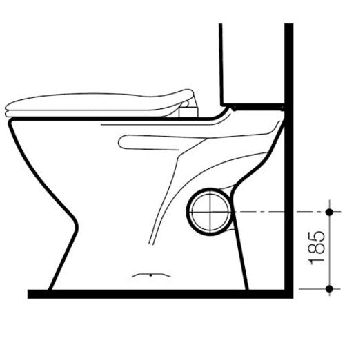 Profile Skew Trap Pan (No Seat & No Cistern)