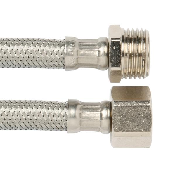 8 Mm Pex Stainless Steel Mixer Tap Water Hose Extension Kit 1/2″ M X 1/2″ F (225 Mm)