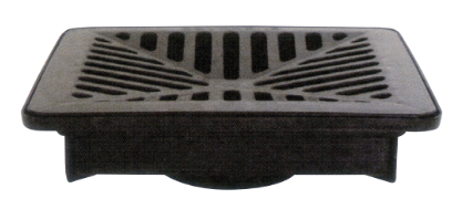 225mm Shallow Pit with Black Polymer Grate