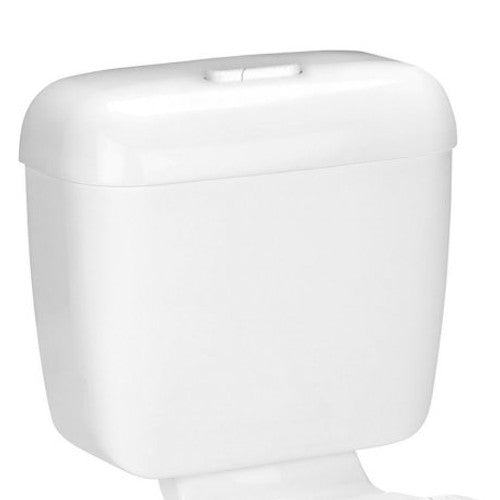 Tasman Plastic Cistern, Link and Seat, Dual Flush White