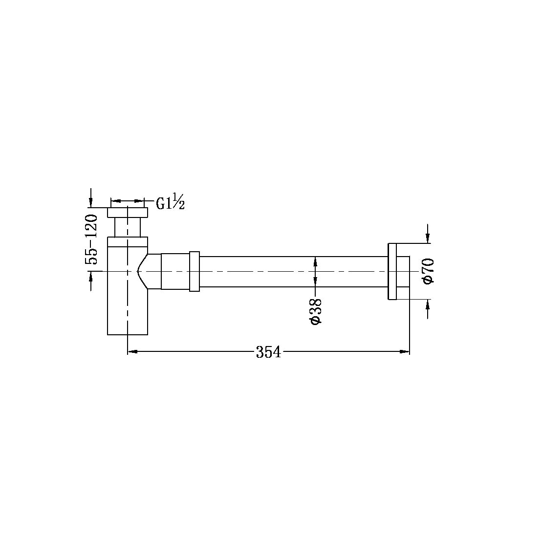 Bottle Trap 40MM Matte White